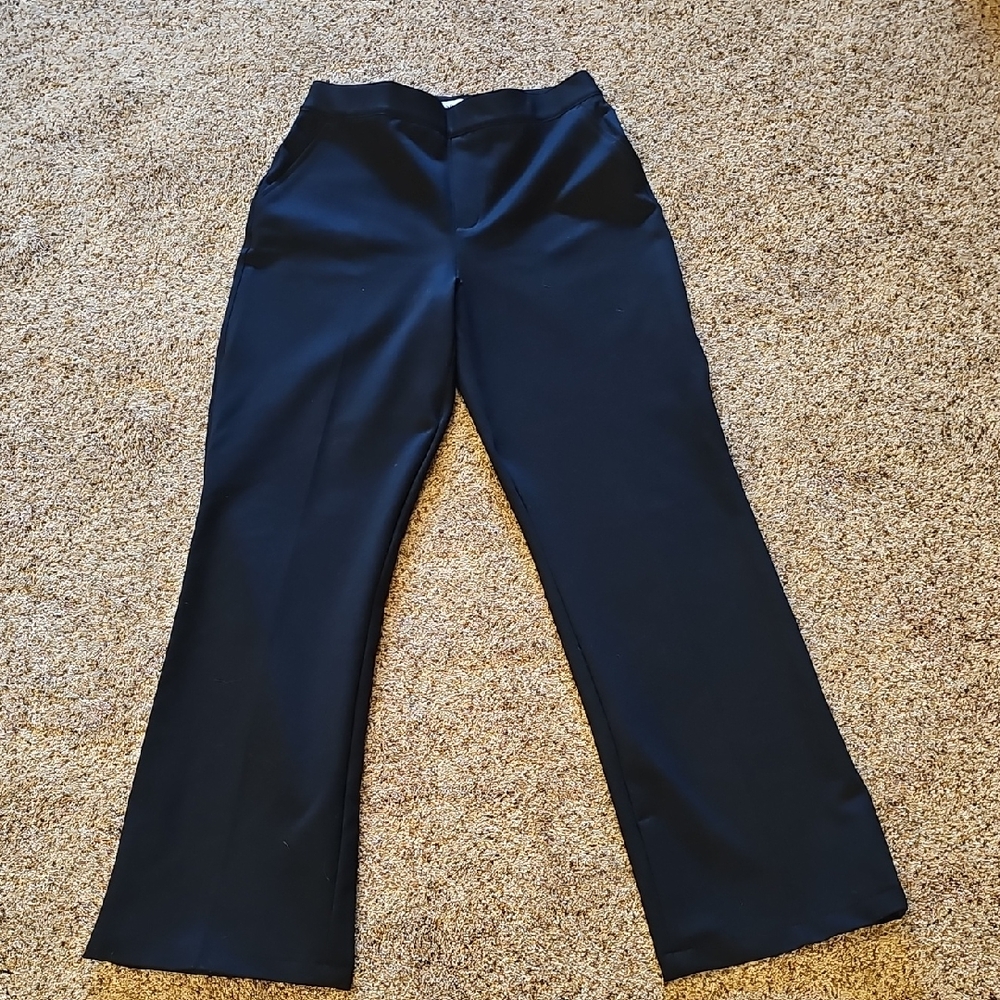 SPANX Black Boot-Cut Ponte Pants